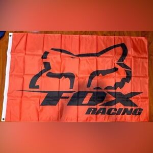 Fox Racing Moto Motorcross Flag banner 3 x 5' Feet sports orange Brand Nee